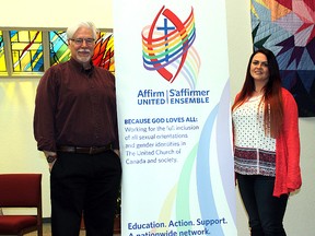 Reverends Kurt Katzmar and Terrie Jackson stated pride in the Sherwood Park United Church affirming as a welcoming space for LGBTQ+ community members. The church held a celebration service and received their official designation as an Affirming Ministry on April 15.

Zach Mueller/News Staff