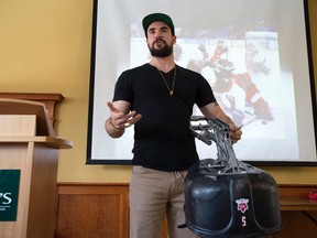 Sledge hockey player Kevin Rempel will be coming as part of Morden's Mental Health Week.