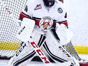 Cochrane's Nathan Airey was a solid force in net all year-long for the Airdrie Xtreme bantam AAA hockey team that won provincials and placed second at Westerns.