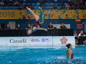 Adora Kruger of Cochrane won two bronze and two silver medals at the 2018 Canadian Artistic Swimming (Synchro) Championships held in Windsor, Ontario Apr. 24-28.