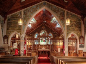 Developers are working with the city's heritage committee to seek to protect the heritage of the former St. Jude's Church. (Brian Thompson/Expositor file photo