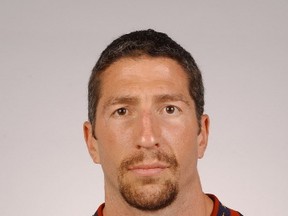 Adam Burt, in a photo taken during the 2000-2001 NHL season when he was a member of Atlanta Thrashers