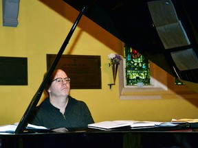 Juno Award winning jazz pianist and composer David Braid performed at a St. James Anglican Church jazz vespers worship service Sunday evening. (Galen Simmons/The Beacon Herald/Postmedia Network)