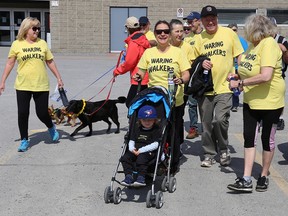 Waring Walkers were just one of many teams that took part in the 7th Annual Hike for Hospice Prince Edward Sunday in Picton. The event raised more than $25,000.