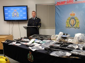 RCMP made a historic bust last week in Parkland County as they seized drugs, money and weapons, including two AR-15 rifles.