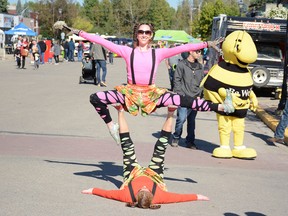 The Spring Festival will take place this year on June 2 as a counterpart to the Fall Festival. Above, street performers at the 2017 Fall Festival (Peter Shokeir | Whitecourt Star).