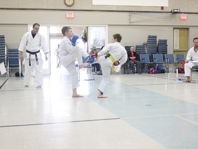Competitors went through their paces at the 10th Annual Melfort Karate Club Tournament on Saturday, May 5 at the Evangelical Covenant Church.
