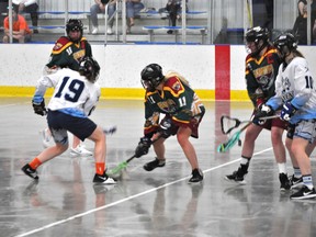 The Rockyview Silvertips Jr. Lacrosse get a much needed win and they got it in fashion with a 21-2 win over the Calgary Axemen on May 6 at Plainsman Arena.