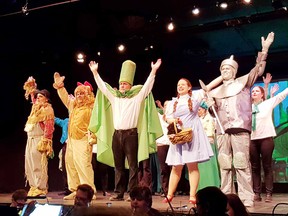 The Wizard of Oz actors Corey Leno, Randy Corfield, Rob DeGroot, Diana Boughan, Greg Dow and the cast in the Emerald City.