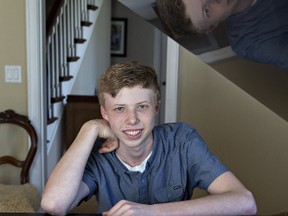 Fifteen-year-old Willem Klunder is the winner of the Richard and Virginia Blaha Memorial Silver Tray presented at the inaugural Brant Music Festival. (Brian Thompson/The Expositor)