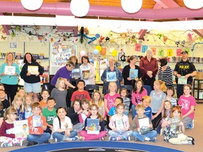 Photo by KEVIN McSHEFFREY/THE STANDARD
The majority of the community members who read to the Grades 1 and 2 classes this spring attended the celebration of their participation in the Forest of Reading Program at Our Lady of Fatima School. They were joined by Grade 1 and 2 students.