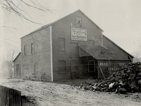 The former Baxter and Charteris Saw Mill, Colborne Street, south side, at the Erie and Huron Railway tracks. John Rhodes photo