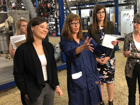 Political dignitaries celebrated the announcement of $70 million going towards nine projects that will result in the province taking further steps to meet emission level goals while providing more jobs.