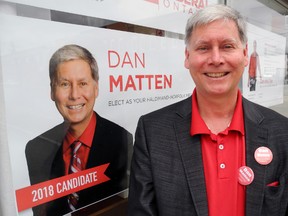 Dan Matten, 53, of Hagersville, is the Liberal candidate in Haldimand-Norfolk for the June 7 provincial election. Matten has opened a campaign office in Simcoe at the corner of Robinson Street and Kent Street. MONTE SONNENBERG / SIMCOE REFORMER