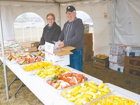 Long time volunteer George Lavertu (right) has been on the Bike Committee since the MS Bike Tour began in 1990. He plays a major role in coordinating the food for the tour. (Submitted)