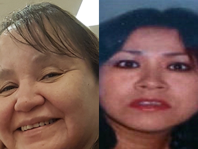 Betty Ann Deltess, left, and Elaine Freida Alook, right, appear in these undated images supplied to media by Wood Buffalo RCMP on Friday, May 11, 2018.