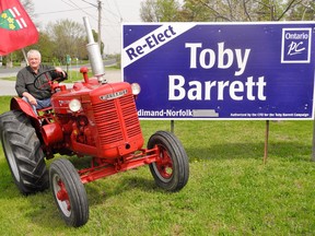 Toby Barrett of Port Dover is the Progressive Conservative candidate in Haldimand-Norfolk for the June 7 provincial election. Barrett has represented the local riding at Queen’s Park since 1995. MONTE SONNENBERG / SIMCOE REFORMER