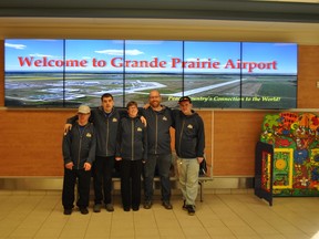 Photo by Kelly Hollahan
(left to right) Paul Stranaghan, Matthew Barker-Withers, Nicole Wasylchew, Cole Jarvie and Zac Frost are part of the Grande Prairie contingent heading to PEI for the Special Olympics Canada Bowling Championship, which runs from May 14-19.