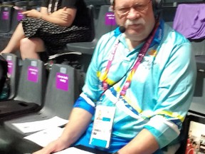 Simcoe squash official Dave Howard was the only Canadian selected to work at the 2018 Commonwealth Games in Australia in April. Contributed Photo