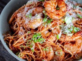 FILE PHOTO
Spicy Shrimp Spaghetti