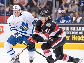 The Belleville Senators and Toronto Marlies will clash six times next season at Yardmen Arena as part of the AHL's Battle of Ontario. (Toronto Marlies photo)