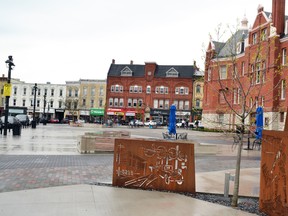 Stratford city council approved a revised Market Square terms of use policy at its May 14, 2018 meeting. (Galen Simmons/The Beacon Herald)
