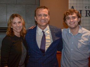 Peter Guthrie with his wife Tracy and 19-year-old son Mitchell.