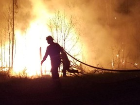 Fire crews have been battling wildfires in northern Strathcona County since around noon on May 12, with a mid-afternoon update on May 15 stating the situation has been stabilized.

Photo courtesy Strathcona County Emergency Services