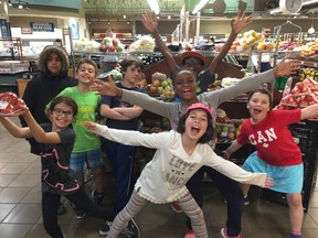 Students went to Farm Boy grocery store, a generous supporter of the Boys and Girls Club, to gather the ingredients necessary for their weekly lesson. (Submitted photo)