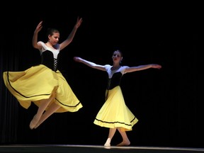 The 2018 Year-End Recital for DanceWorks students was held Saturday, May 12 at Seven Generations Event Centre with an afternoon and evening performance. Swanilda & Friends was performed by students in the pointe and pre-pointe class taught by Erin McCuaig. Students performing in the ensemble were: Kirsten Favreau, Alexis Ficek, Brooklynn Francis, Olivia Friesen-Kroeker, Madeleine Graham and Olivia Whiddon. SHERI LAMB/Daily Miner and News/Postmedia Network