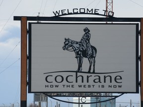 Town of Cochrane Sign