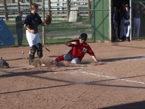 The Cochrane Toros came out swinging on their home diamond on May 12, as they beat Calwest 2,  22-2 in the Calgary North Baseball League action.