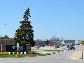 Heritage Place mall is for sale. The east side of mall, with its three recent additions in the former Zellers location, are shown in this photo taken Wednesday. (Scott Dunn/The Sun Times)