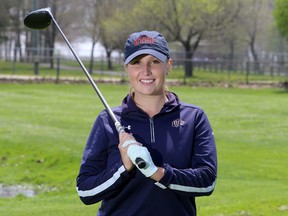 Wolfe Island’s Abbie Anghelescu will be entering her third year of NCAA golf at the University of Texas and El Paso in the fall. (Ian MacAlpine/The Whig-Standard)