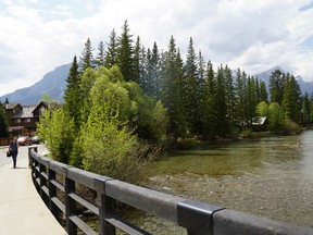 A look across Policeman’s Creek towards 630–10th St., which has been offered to the Town of Canmore to purchase for a Creekside park. Maureen McEwan/ Bow Valley Crag & Canyon/ Postmedia Network