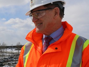 Northern College president and CEO Fred Gibbons on a recent tour of the construction for the college’s new integrated emergency service complex at the east side of the campus. Gibbons is calling on provincial election candidates to support a more streamlined approach for students applying for skilled trades apprenticeships.