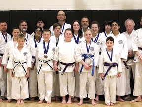 The Sherwood Park Karate-Do club managed to combine for 19 medals at a recent tournament in Lloydminster. Photo Supplied