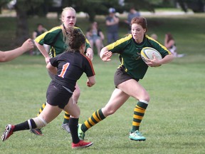 The Sting senior girls rugby faced off against M.E. LaZerte High School on May 14 at the Jubilee Recreation Centre field.