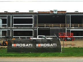 A new facility for IATGlobal at the Bloomfield Business Park in Chatham-Kent near Highway 401 is starting to take shape. Photo taken May 3. (Tom Morrison/Postmedia Network)