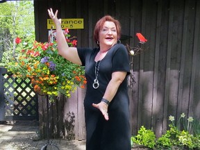 Shannon McMullan, a well-known Manitoulin Island actress and Perivale Gallery owner