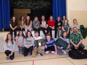 Photo by Patricia Drohan/For The Mid-North Monitor
Some École secondaire catholique Franco-Ouest students took part in a 24-hour life lesson beginning at noon on May 10.