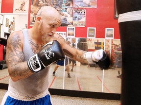 Matt Cooper trains at the Top Glove Boxing Academy in Sudbury, Ont. on Thursday September 21, 2017. Gino Donato/Sudbury Star/Postmedia Network
