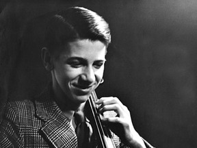 This photo shows Alan Cook, who died May 16 at age 87, as a young cellist. (Submitted Photo)