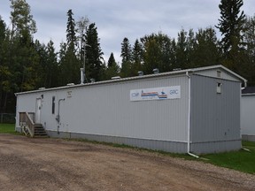 An RCMP office in Janvier, Alta. on Monday, Sept. 11, 2017. Cullen Bird/Fort McMurray Today/Postmedia Network.