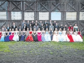 The graduating class of 2018 from J.C. Charyk School in Hanna.