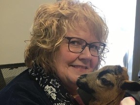 Libro Clinton Branch Manager Sandy Dearling with Candy Cane from Giddy Up N' Go Ponies. (PHOTO COURTESY OF LIBRO)