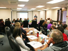 The Town of Fairview and MD of Fairview coordinated a Emergency Management planning workshop for May 16 in the Provincial building, attended by RCMP, the Fire Dept, and volunteers from the Town, MD, Village of Hines Creek, Clear Hills and even Grimshaw. The workshop will be followed up with an emergency simulation exercise in town on June 14 to test how well the town and MD have preparared.