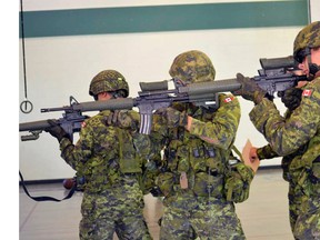 Members of the public are invited to participate as civilian role players during the urban defensive exercise being conducted by 116th Independent Field Battery army reserve soldiers at the Kenora Armoury on Saturday May 26.
File photo/Daily Miner and News