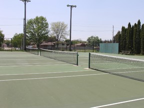 The tennis courts at the Fair Grounds Recreation Complex are expected to be resurfaced this year. JONATHAN JUHA/STRATHROY AGE DISPATCH/POSTMEDIA NETWORK