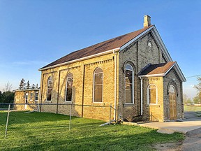 The New Plank Church was built in 1868 on property that was originally donated by Edward Vanderlip. It received its name from the Plank Road that passed by its door. Today the church is known as Langford Community Church. (Photo by Kristi Lee)